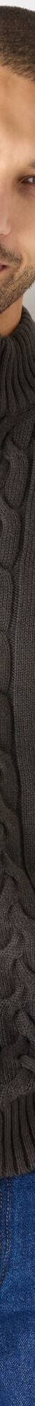 Gilet col montant zippé torsadé (anthracite) Gilet col montant zippé torsadé (anthracite)